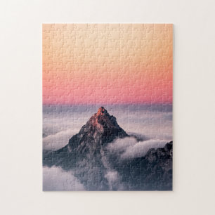 Mountain Swiss Alps Zwitserland Sunset Natuur Legpuzzel