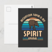 Mountain Tapir is mijn spirituele dier Briefkaart (Voorkant / Achterkant)