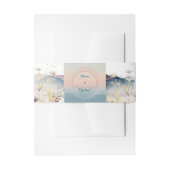 Mountain Tijm Wildflower Wedding Uitnodigingen Wikkel (Voorkant Voorbeeld)