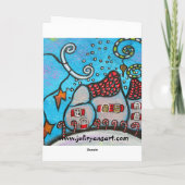 Mountain Top Magic Christmas Kaart (Achterkant)