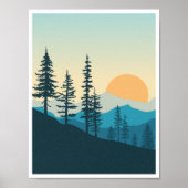 Mountain Top Pacific Northwest Poster (Voorkant)