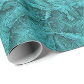 Mountain Topographic Map Blue Cadeaupapier (Rol Hoek)