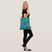 Mountain Topographic Map Blue Draagtas (Op model)