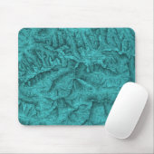Mountain Topographic Map Blue Muismat (Met muis)