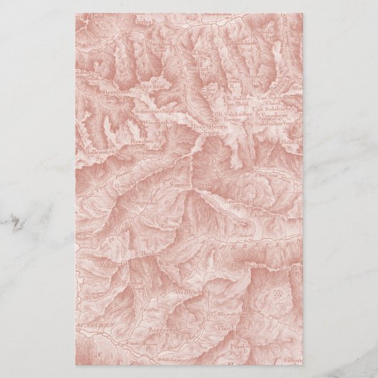 Mountain Topographic Map paper (Voorkant)
