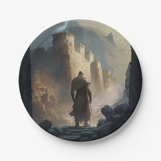 Mountain Town Siege Papieren Bordje (Voorkant)