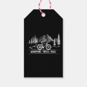 Mountain Trail Bikes - Fietser Fietser Fiets Cadeaulabel (Achterkant)