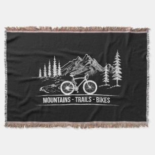 Mountain Trail Bikes - Fietser Fietser Fiets Deken