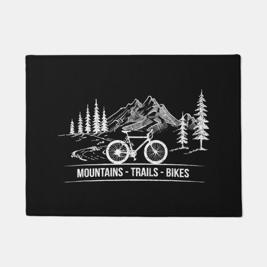 Mountain Trail Bikes - Fietser Fietser Fiets Deurmat (Voorkant)