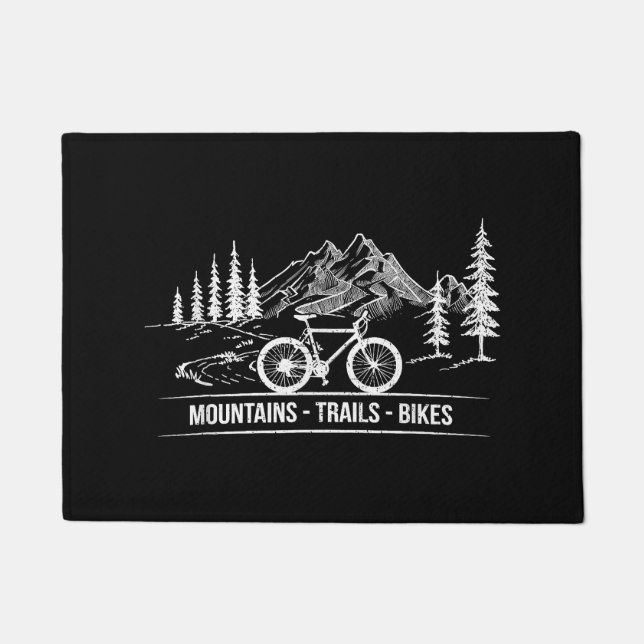 Mountain Trail Bikes - Fietser Fietser Fiets Deurmat (Voorkant)
