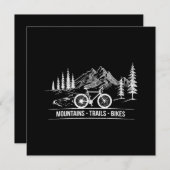 Mountain Trail Bikes - Fietser Fietser Fiets Save The Date (Voorkant / Achterkant)