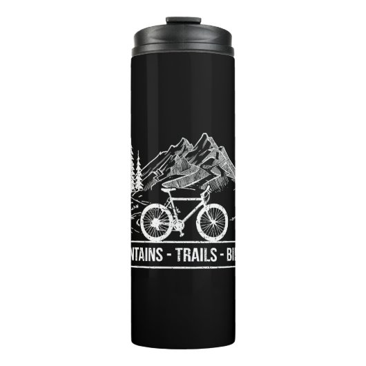 Mountain Trail Bikes - Fietser Fietser Fiets Thermosbeker (Voorkant)