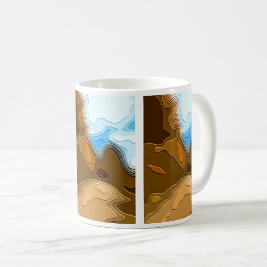 MOUNTAIN TRAIL CAFÉ MUG (Devant droit)