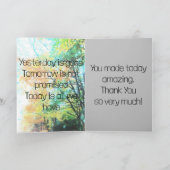 Mountain Trail in Herfst Hartelijk dank Bedankkaart (Binnen)