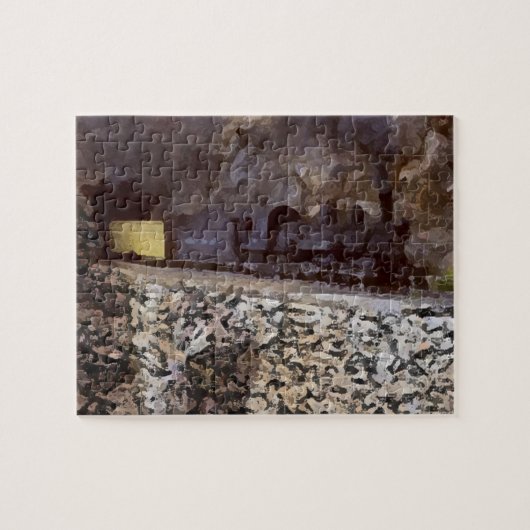 Mountain Train Puzzle Legpuzzel (Horizontaal)