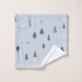 Mountain Tree Blue Bird Boy Badkamer Bad Handdoek (Wasdoekje)