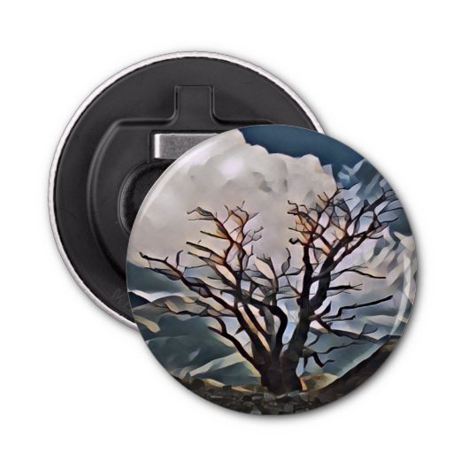 MOUNTAIN TREE BUTTON FLESOPENER (Voorkant)