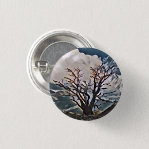 MOUNTAIN TREE RONDE BUTTON 3,2 CM