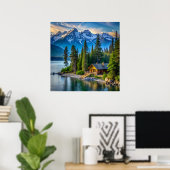 Mountain Uitzicht Art Poster (Thuiskantoor)