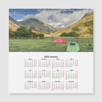 Mountain uitzicht campingkalender