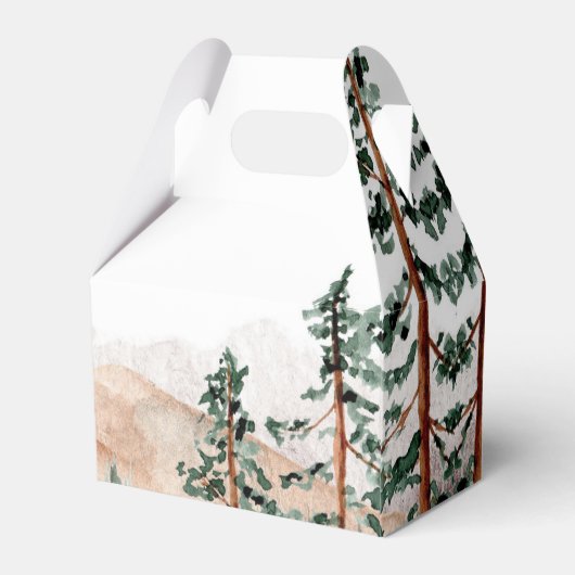 Mountain Uitzicht Favor Boxes Bedankdoosjes (Achterkant)