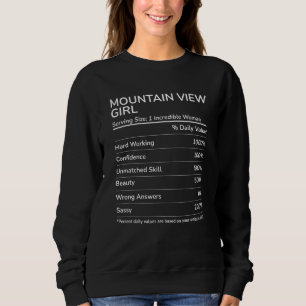 Mountain Uitzicht Girl Funny California Hometown Trui