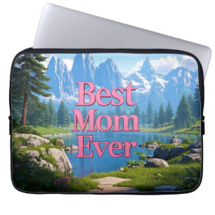 Mountain Uitzicht Moederdag beste moeder ooit Laptop Sleeve