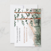Mountain Uitzicht RSVP-kaarten Kaart (Achterkant)
