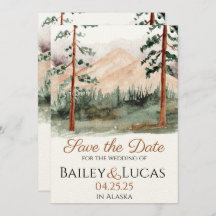 Mountain Uitzicht Save the Date