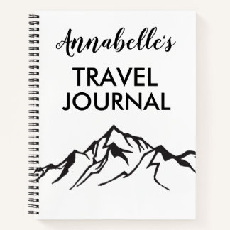 Mountain Vacation Travel Journal Carnet Spiral