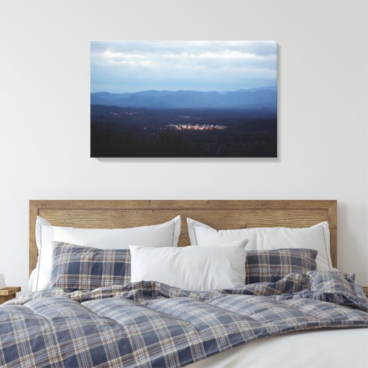 Mountain Valley Canvas Afdruk (Insitu (Slaapkamer))