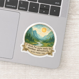 Mountain Valley Citaat Sticker