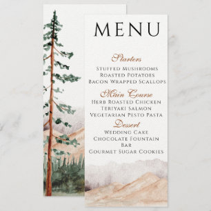 Mountain View Menu Kaart