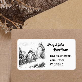 Mountain Village - Ink Etiket
