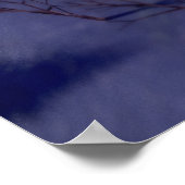 Mountain Village kerstprint Poster (Hoek)