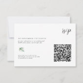 Mountain Village Town | QR Code Bruiloft RSVP (Achterkant)