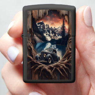 Mountain Vista Through Wood