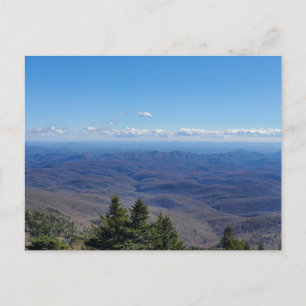 Mountain Vista Uitzicht van Grandfather Mountain, Briefkaart