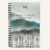 Mountain Waterverf Spiral Notitieboek | 5,5 × 8,5 (Voorkant)