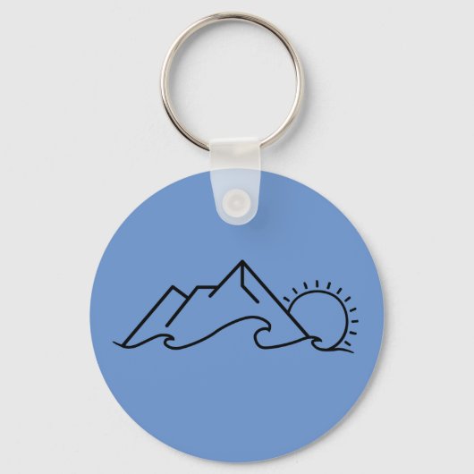 Mountain Wave Sun Sleutelhanger (Voorkant)
