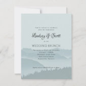 Mountain Wedding Brunch Morning na uitnodiging (Voorkant)