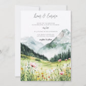 Mountain Wedding Invitation (Devant)