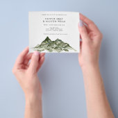 Mountain Wedding Invitation Flyer (Hand)