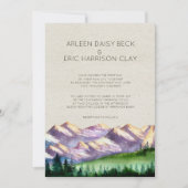 Mountain Wedding/Party Invitation Kaart (Voorkant)