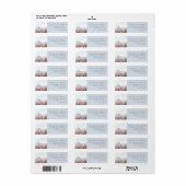 Mountain Wedding Pink Wildflower Meadow Dusty Blue Etiket (Full Sheet)