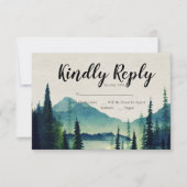 Mountain Wedding RSVP (Voorkant)