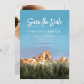 Mountain Wedding Save the Date (Voorkant / Achterkant)