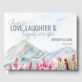 Mountain Wedding Waterverf Landscape Gastenboek (Voorkant)