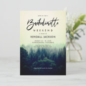 Mountain Weekend Bachelorette Kaart (Staand voorkant)