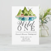 Mountain Wilde 1 1e verjaardag Kaart (Staand voorkant)